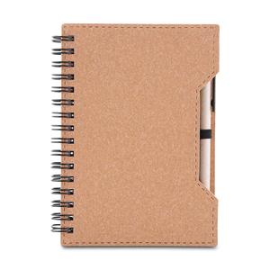 Caderno de Papelão com Caneta