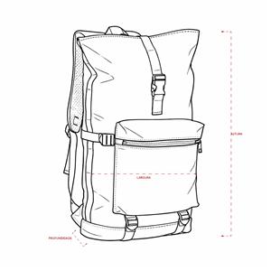 Mochila de Couro Sintético 41 Litros